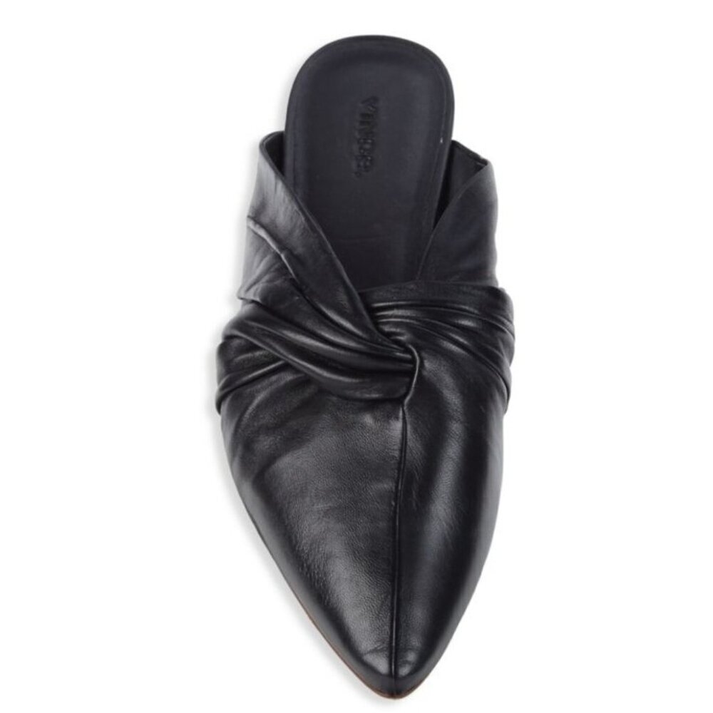 Vince Crenne Leather Mule Flats Size 6